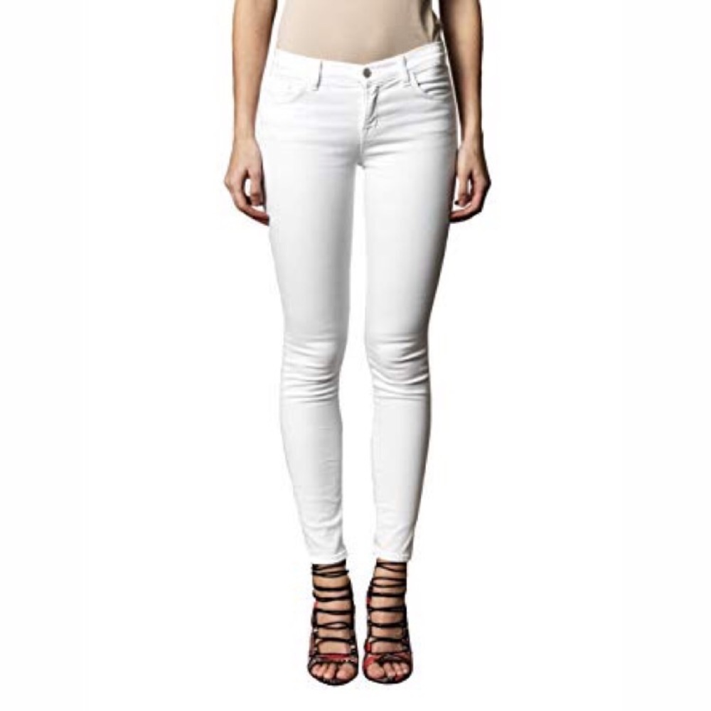 J Brand White Skinny Jeans